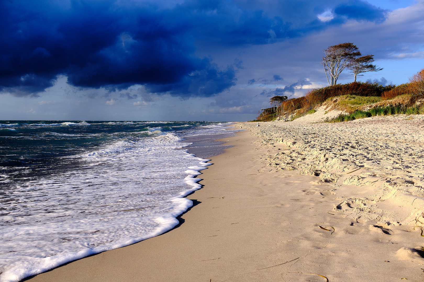 Weststrand nach dem Regen