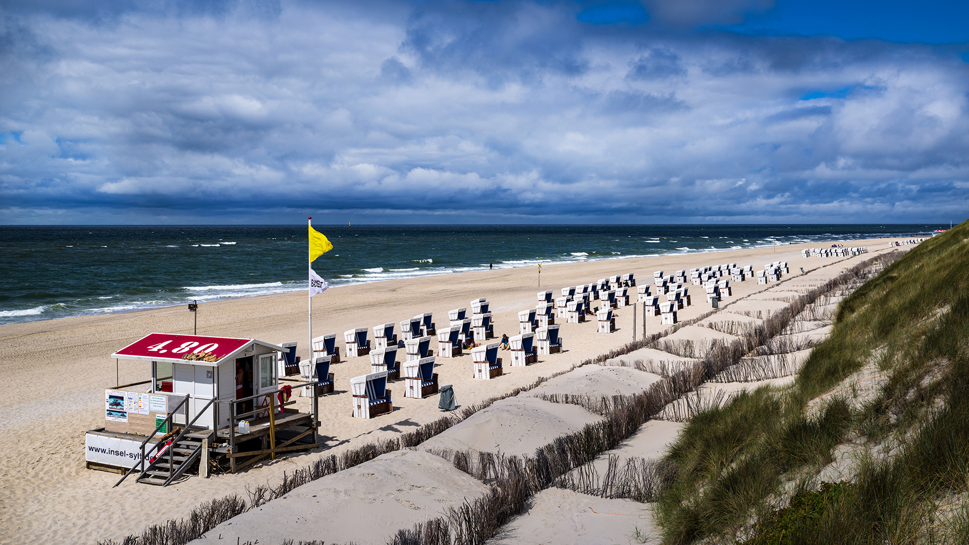 Weststrand / Sylt, Bildrichtung ~ Nordnordwest ...