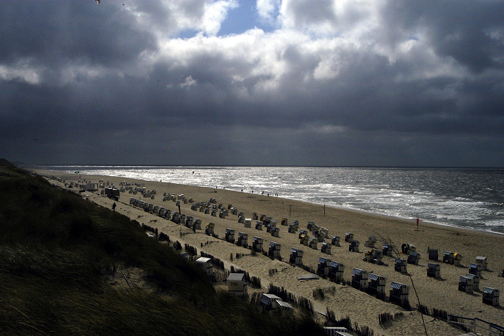 Weststrand vor dem Sturm