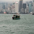 Wet and foggy Hong Kong