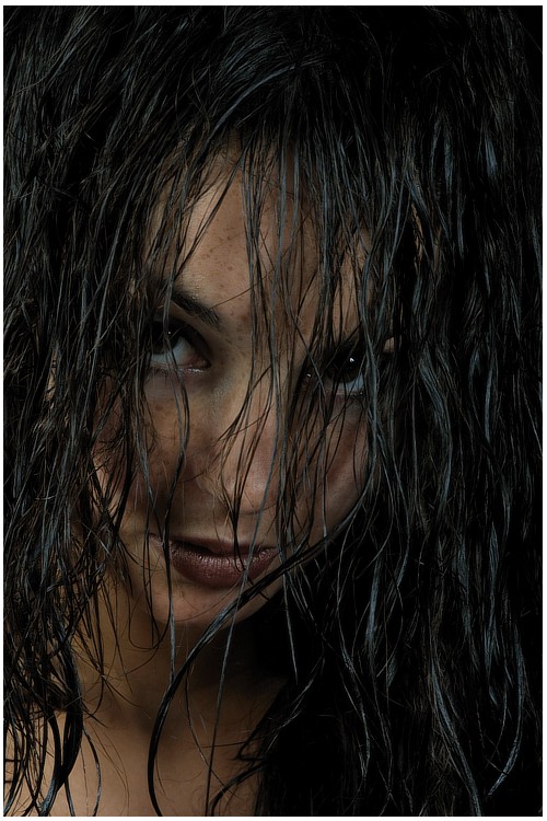 Wet hair