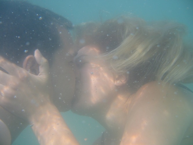 wet kiss