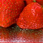 Wet strawberries