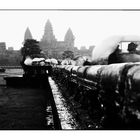 wet sunset at Angkor wat