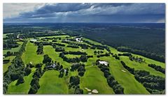 Wetter am Grün (Luftbild Golfplatz)