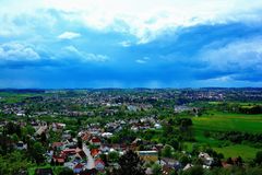 Wetter über der Stadt