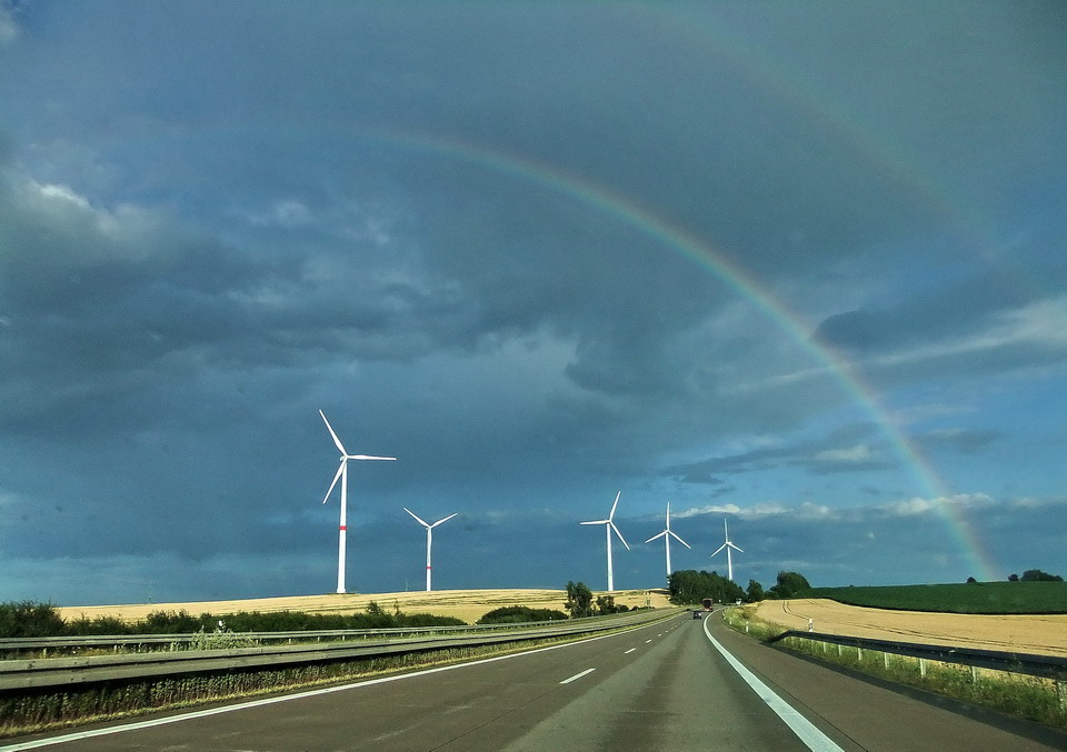 Wetter, Wind, Wolken, Sonne, Regen, Regenbogen