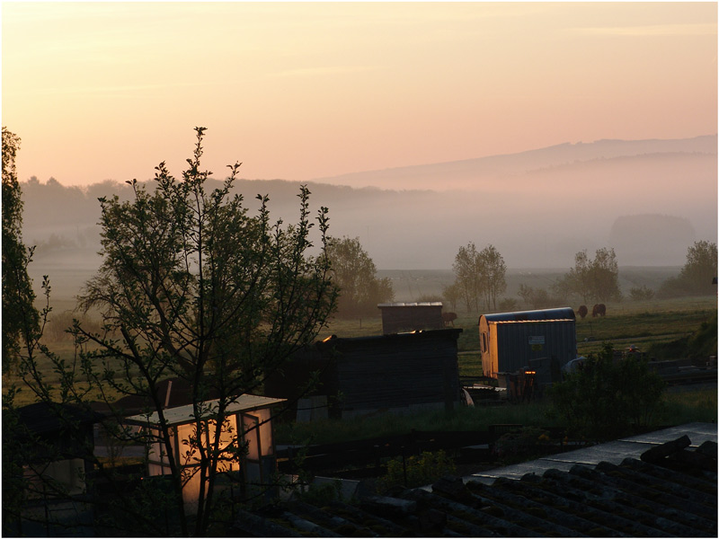 Wetterbericht aus Himmighofen 01.05.05. ca 7 Uhr