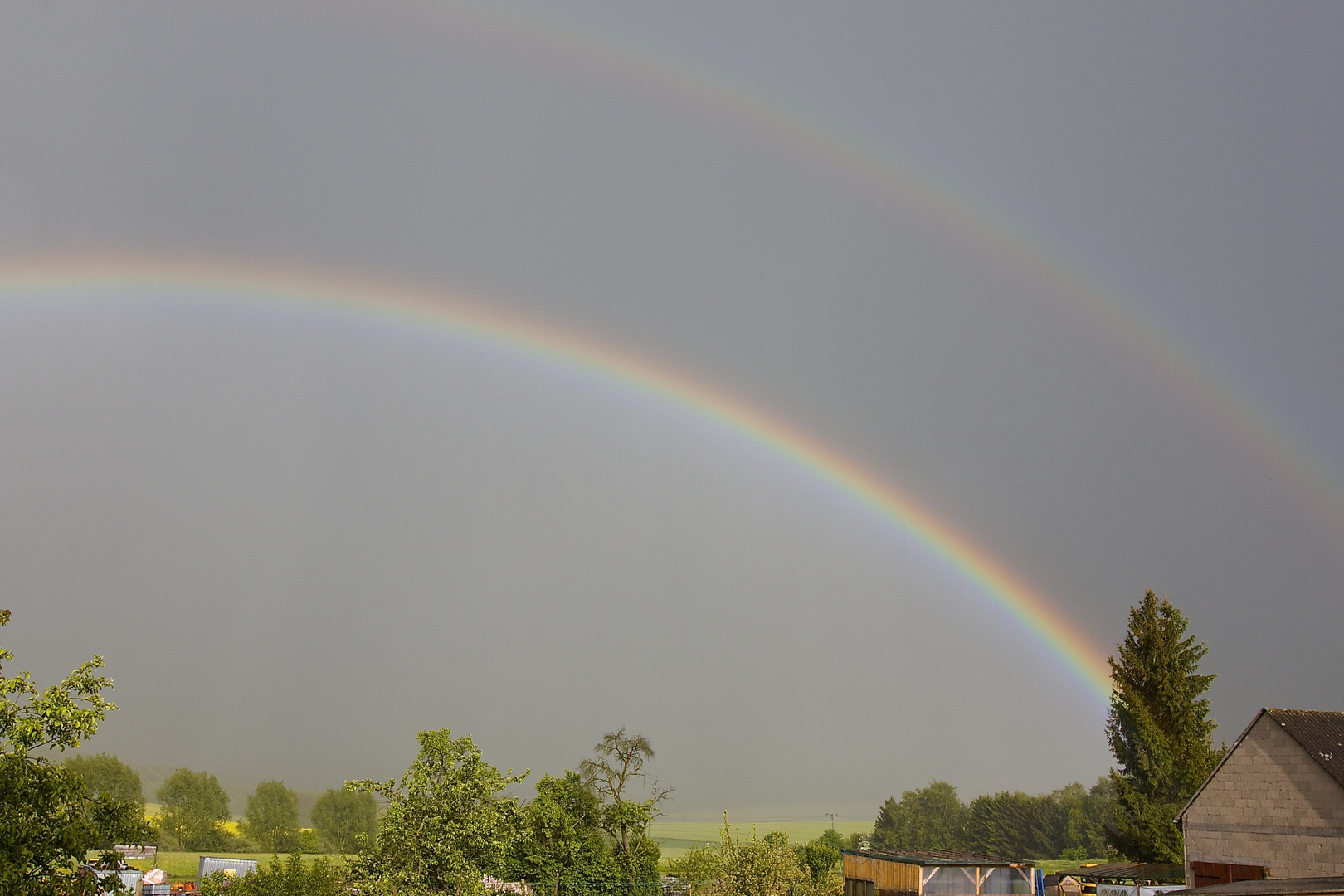 Wetterbericht Himmighofen 7.Mai 2014 ca. 18.25 14° Regenbogen ;)