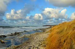 Wetterbild milder Winter läßt Sturmzeiten auf uns zu rollen, Hiddensee