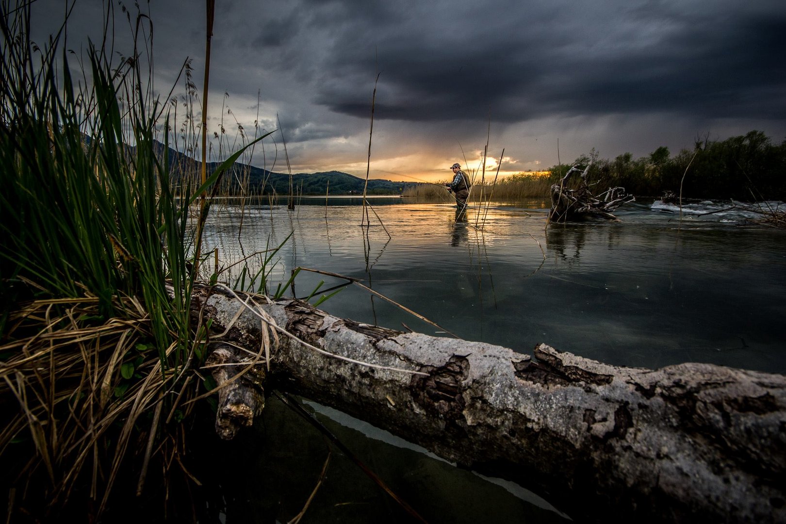 Wetterfront am Kochelsee