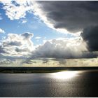 Wetterfront in der Wesermündung