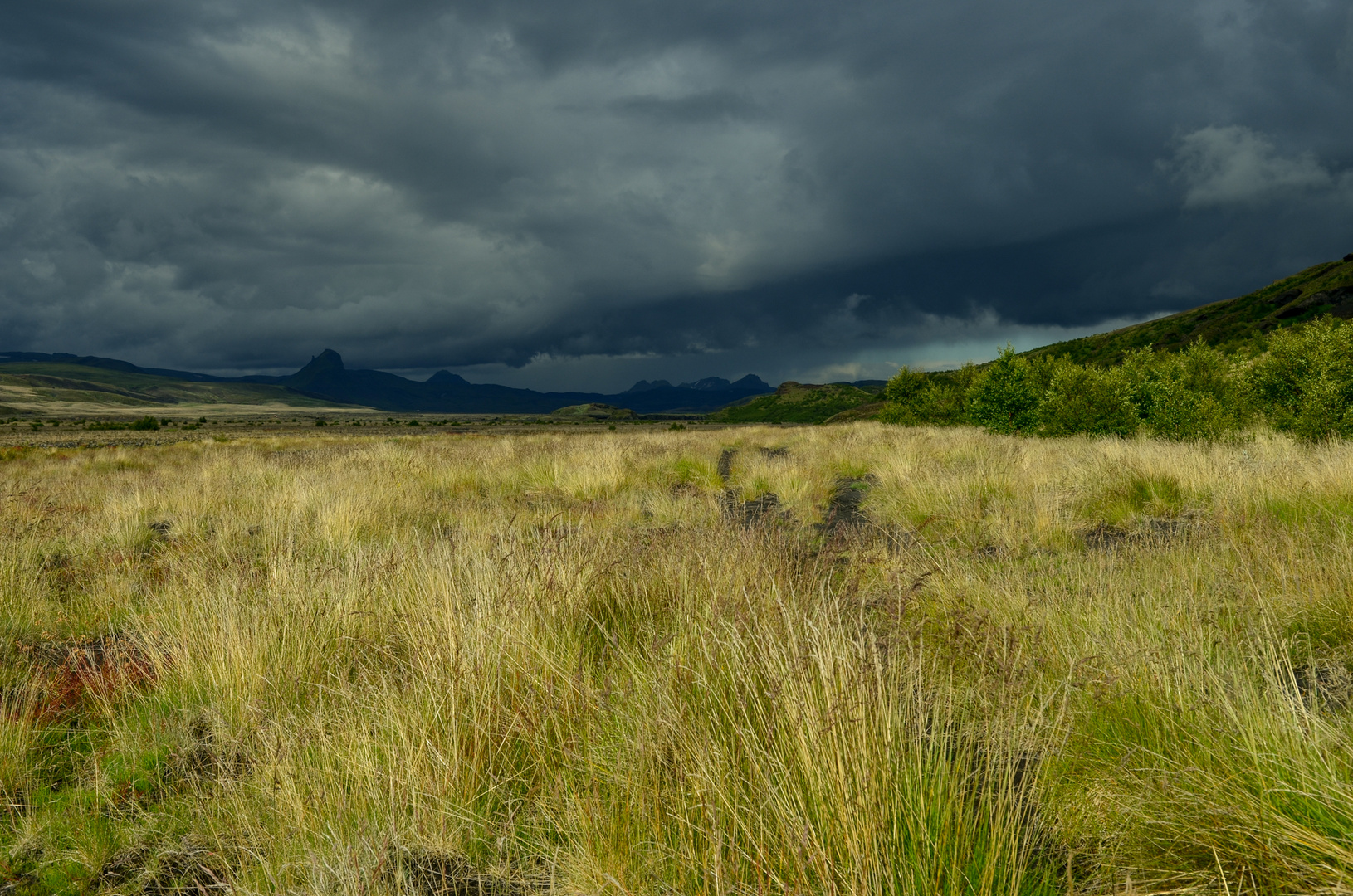 Wetterfront in Þórsmörk