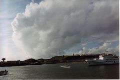 Wetterfront über Helgoland