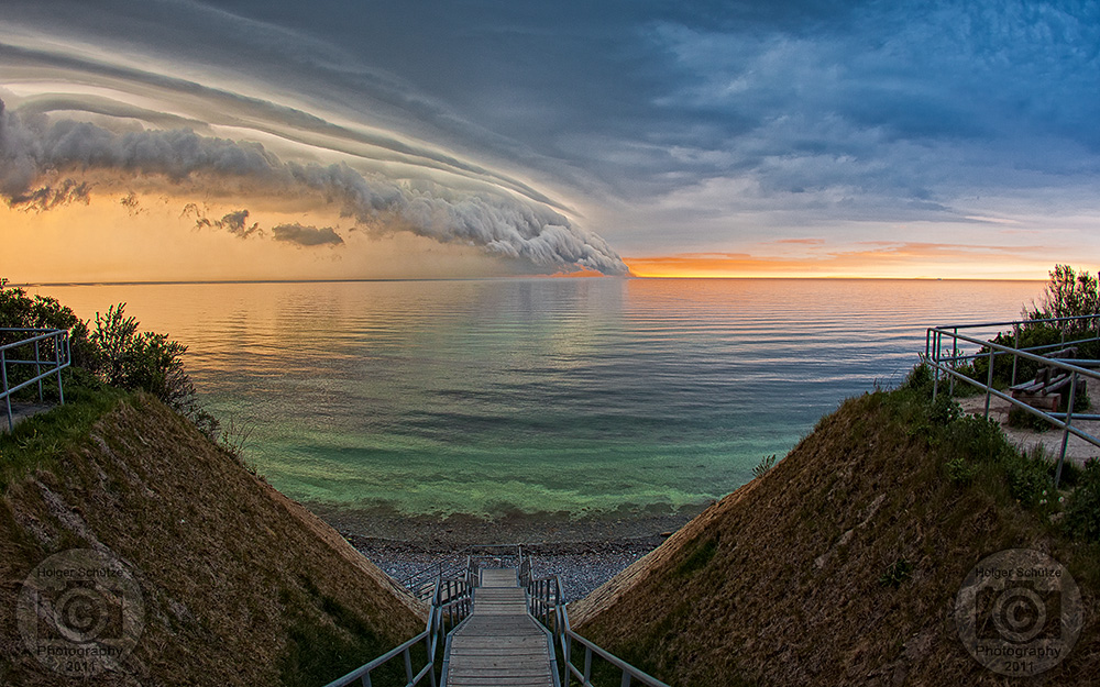 Wetterfront vor Nienhagen