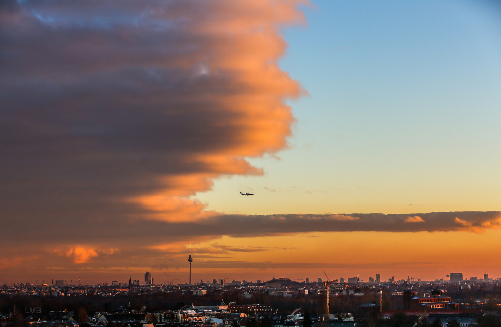 Wettergrenze über Berlin