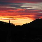 Wetterhahn im Abendrot