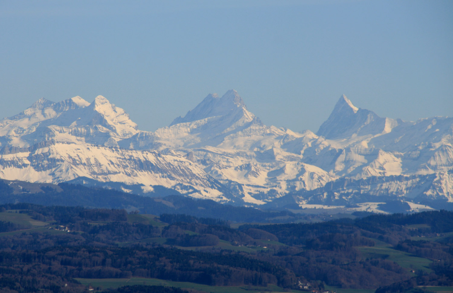 Wetterhörner, Schreck- und Finsteraarhorn