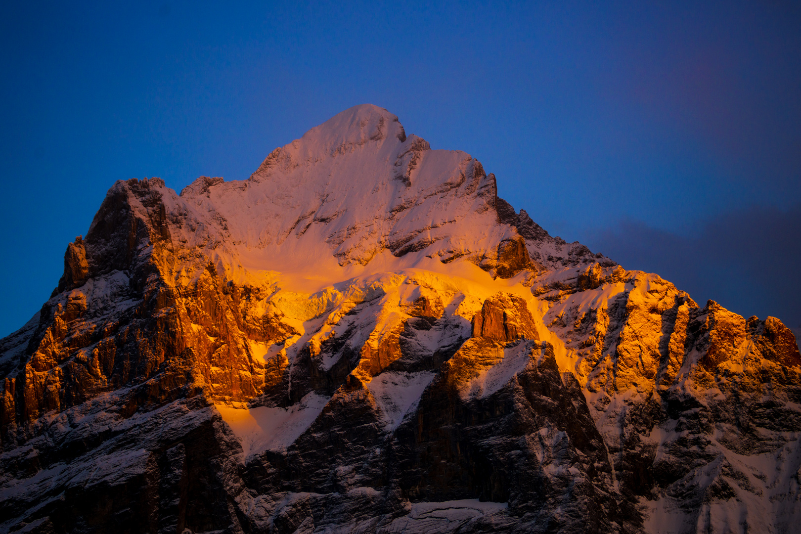 Wetterhorn im Abendlicht...