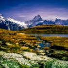 Wetterhorn;Schreckhorn und Finstraarhorm