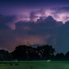 Wetterleuchten über Halstenbek-City