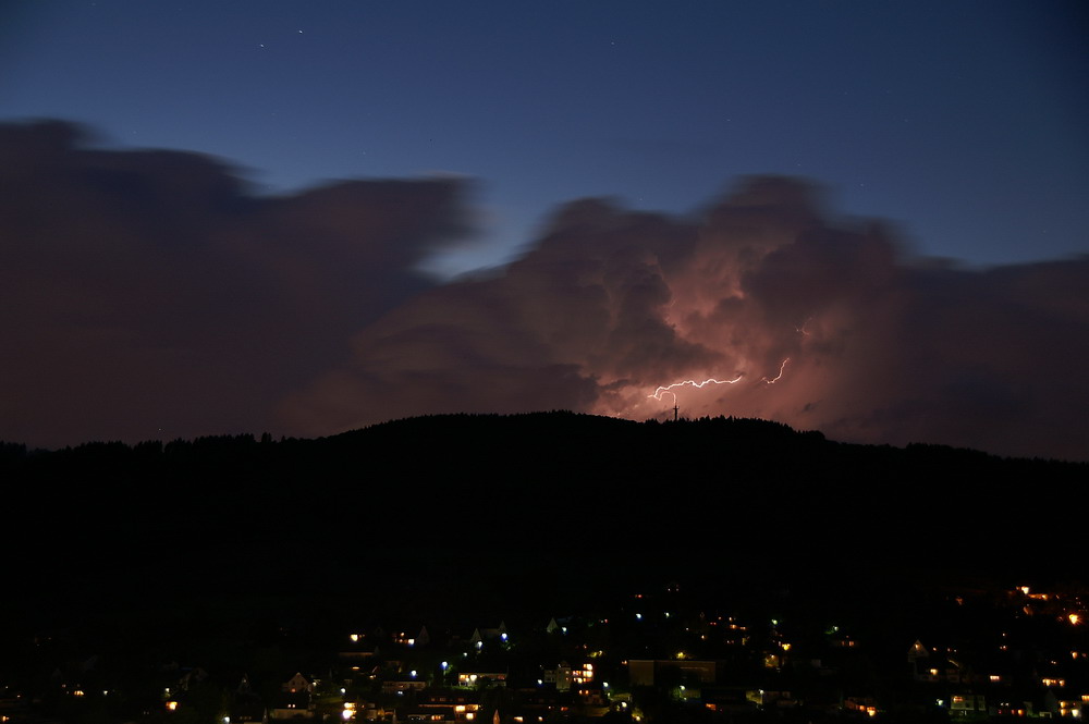 Wetterleuchten über Plettenberg