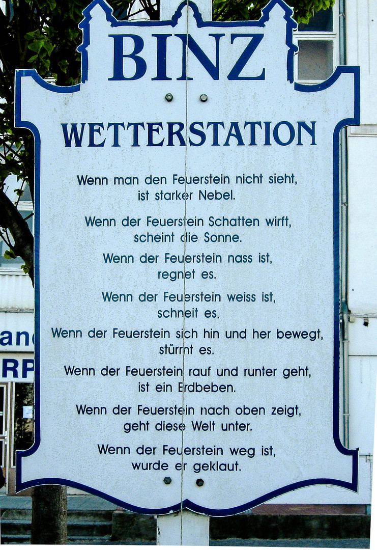 Wetterstation Binz