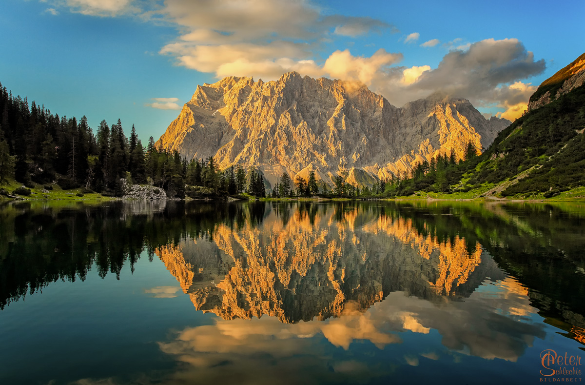 Wetterstein sunset Foto & Bild landschaft, berge, bergseen Bilder auf