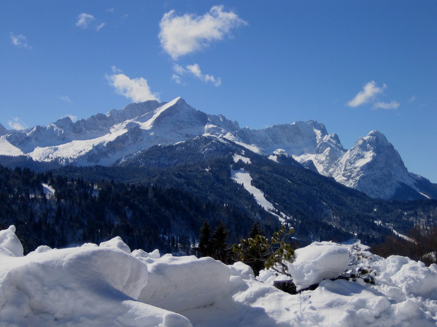 Wetterstein von der Pfeiffer Alm aus