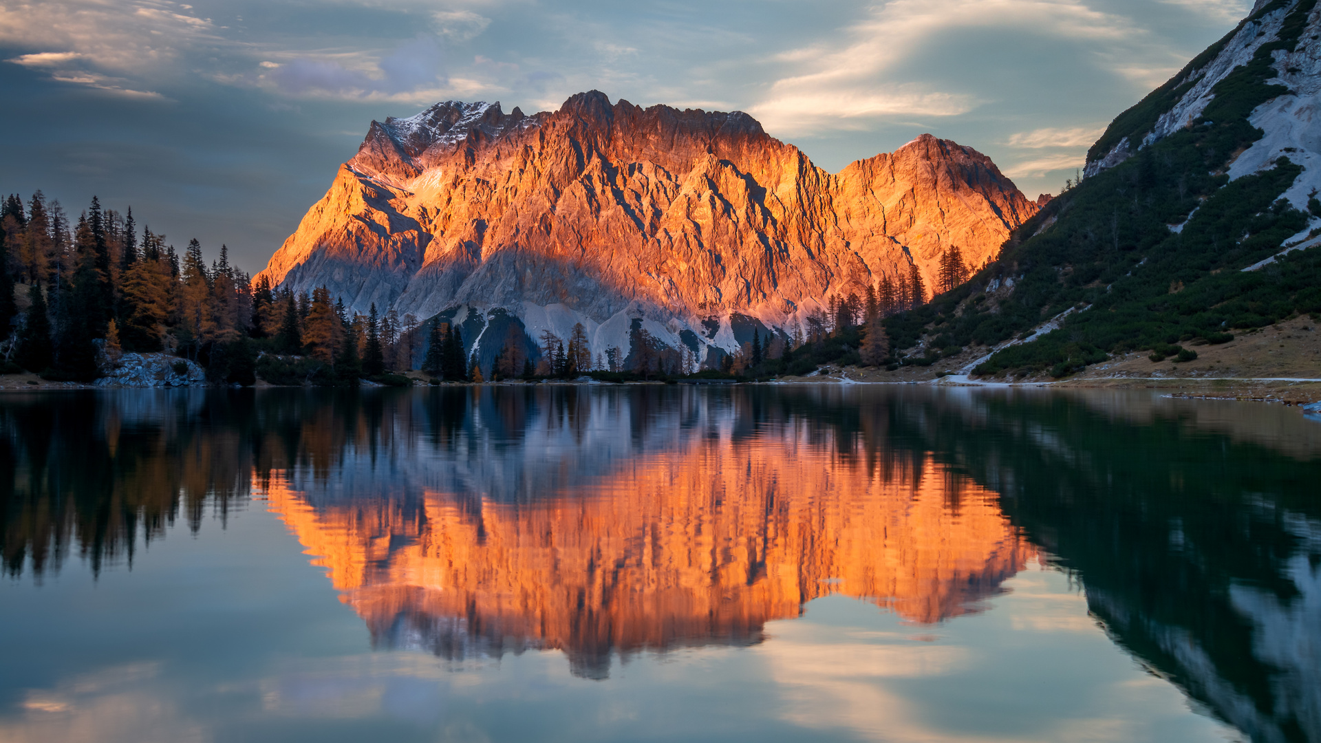 Wettersteingebirge im Abendlicht Foto & Bild landschaft, berge, canon Bilder auf