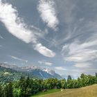 Wettersteingebirge mit Alpspitze und Zugspitze - Pfeifferalm