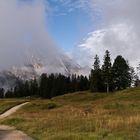 Wettersteinspitze in Wolken