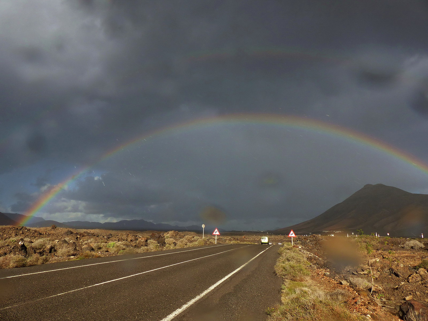 Wetterstimmung auf Lanzarote - passend zu unserem Wetter heute 