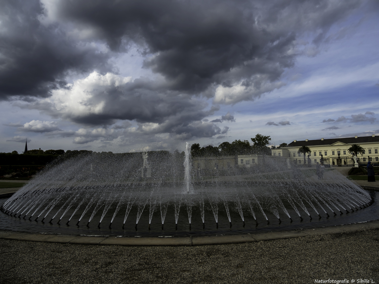 Wetterstimmung im Großen Garten in Hannover-Herrenhausen