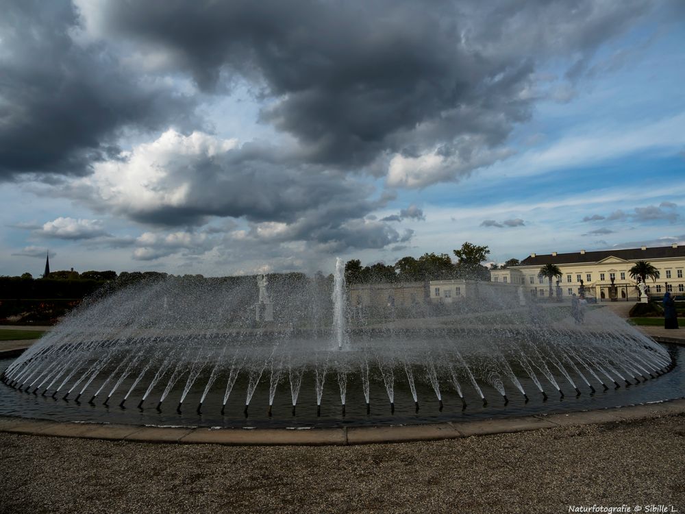 Wetterstimmung im Großen Garten in Hannover-Herrenhausen