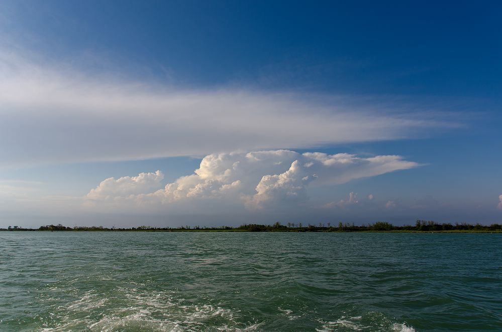 Wetterstimmung in der Lagune von Ligniano (IT)