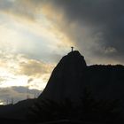 Wetterstimmung ueber dem Corcovado (Christ the Redeemer, Rio de Janeiro).