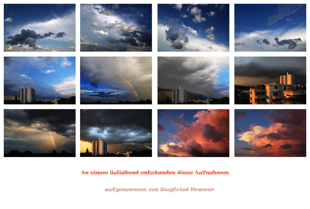 Wetterstimmungen an einem Juli-Abend 2016