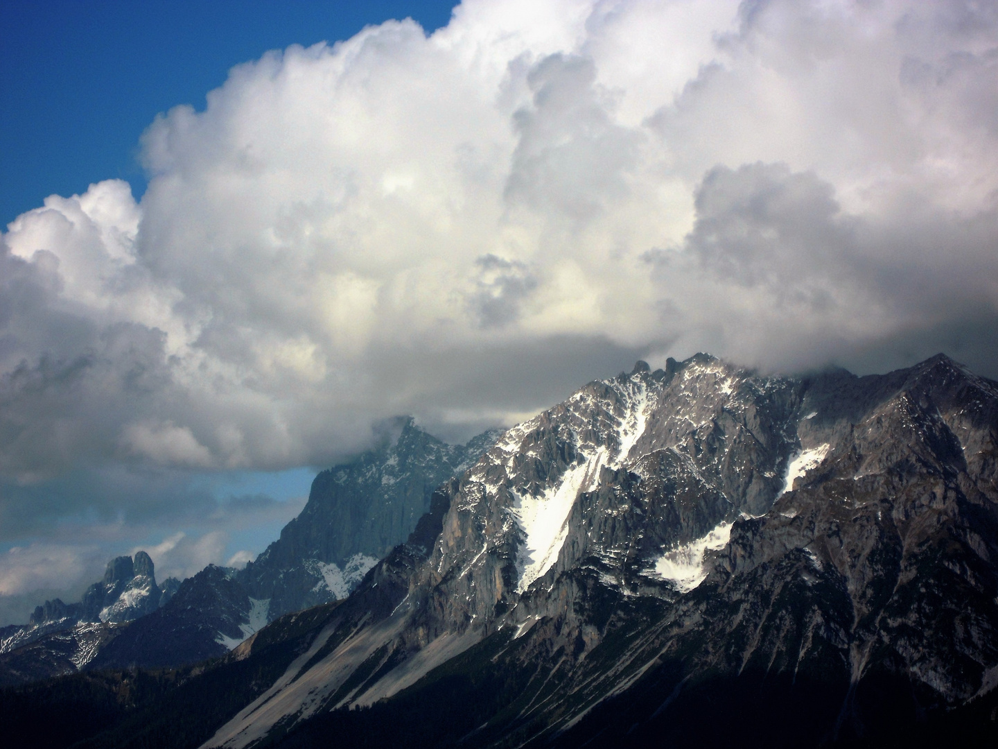 Wetterumschwung am Dachsteinmassiv