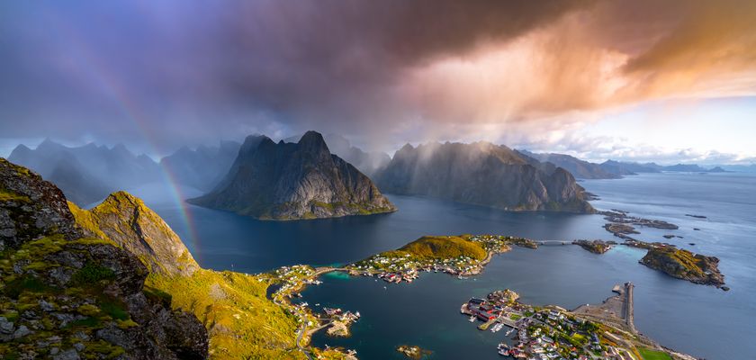 Wetterumschwung über Reine