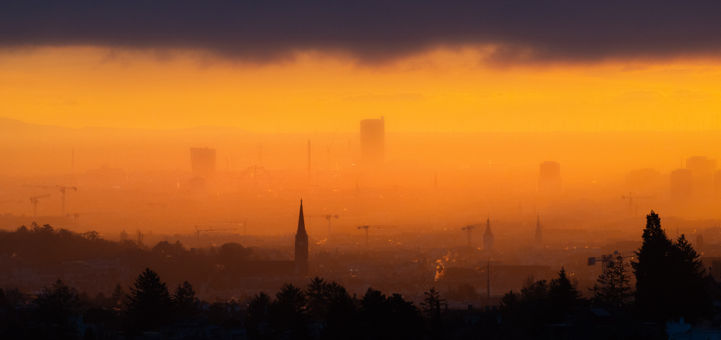 Wetterumschwung über Wien