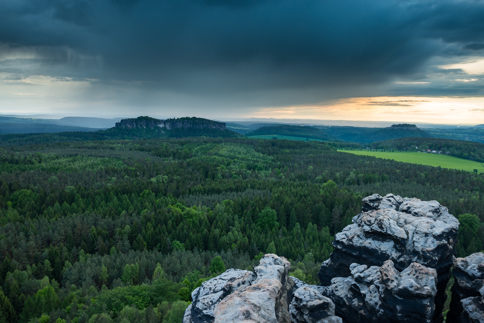 Wetterwechsel auf dem Gohrisch