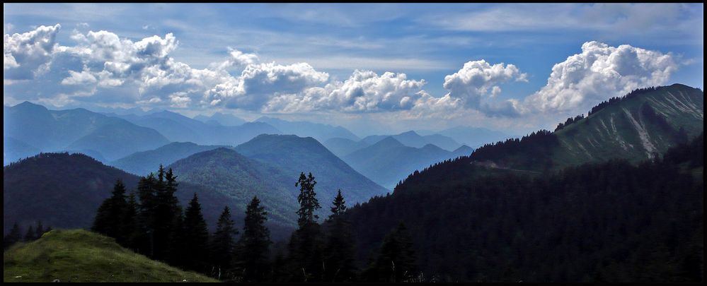 Wetterwechsel in den Tegernseer Alpen