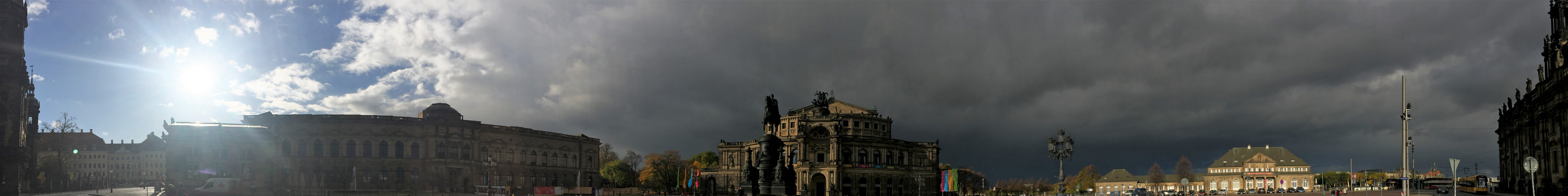 Wetterwechsel über Dresden