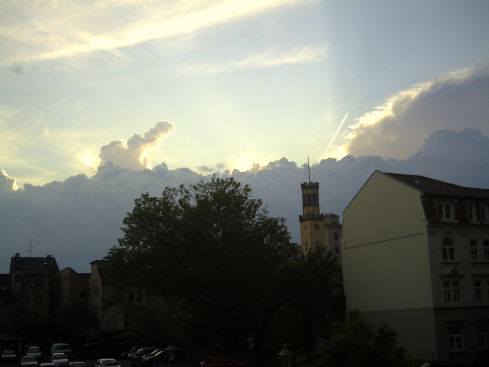 Wetterwechsel über Zittau