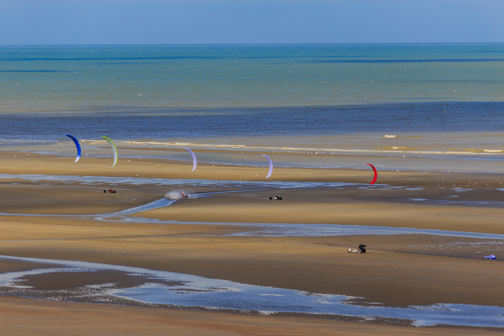 Wettkampf am Strand