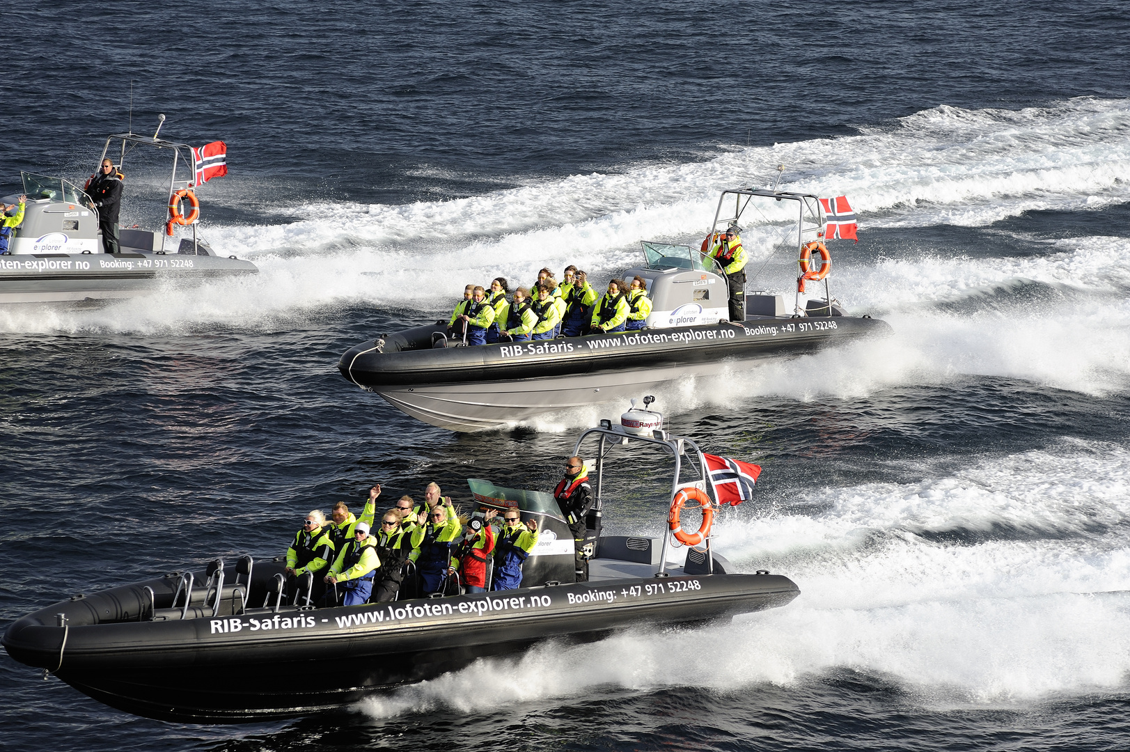 Wettrennen mit dem Hurtigrutenschiff