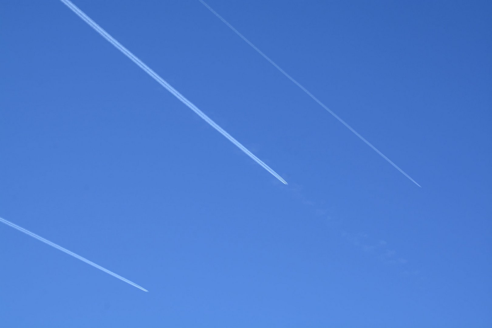 Wettrennen über uns. Ein alltäglicher Blick zum Himmel.