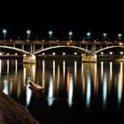 Wettsteinbrücke -  Basel bei Nacht