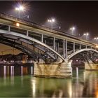 Wettsteinbrücke bei Nacht